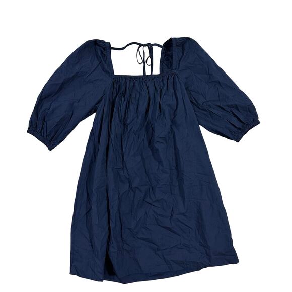NWT Madewell Square-Neck Puff-Sleeve Mini Dress Size 2 - Picture 6 of 8